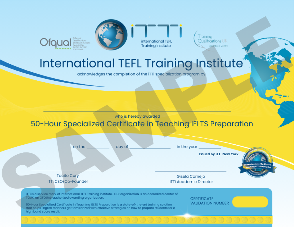 50-HOUR ON-LINE IELTS SPECIALIZATION